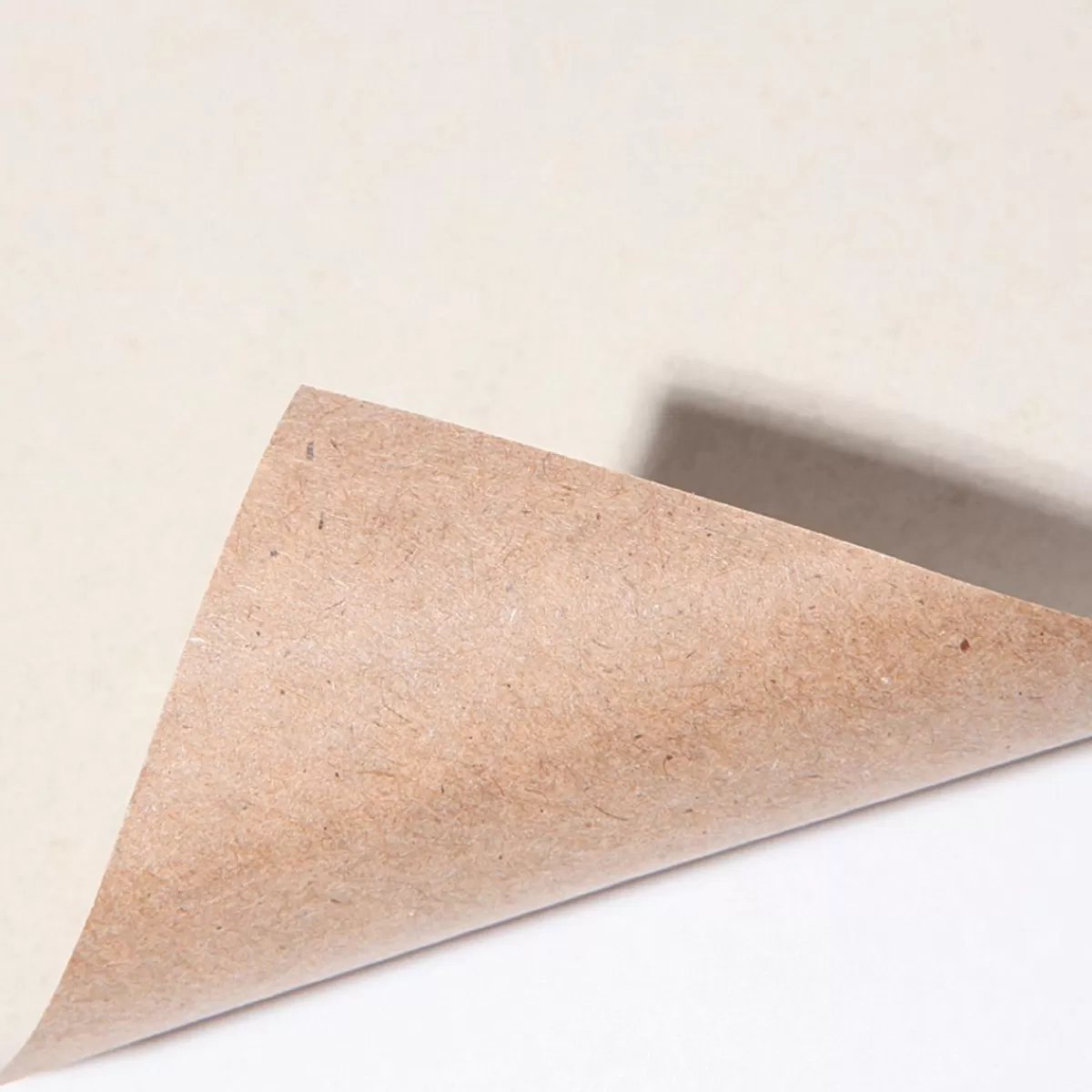 DecoWoerner Recycled Plain Kraft Paper In Sand Colours - 50 M Gift Wrapping Paper Roll