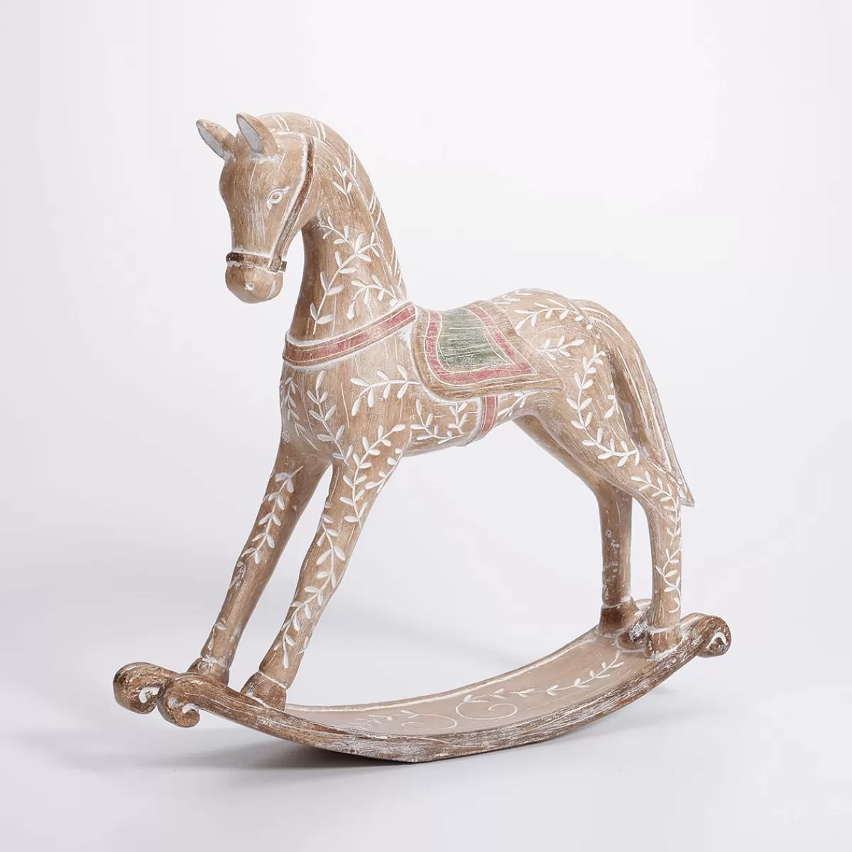 DecoWoerner Rocking Horse With Wooden Look 30 X 30 Cm