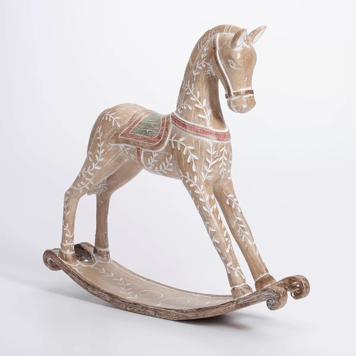 DecoWoerner Rocking Horse With Wooden Look 30 X 30 Cm