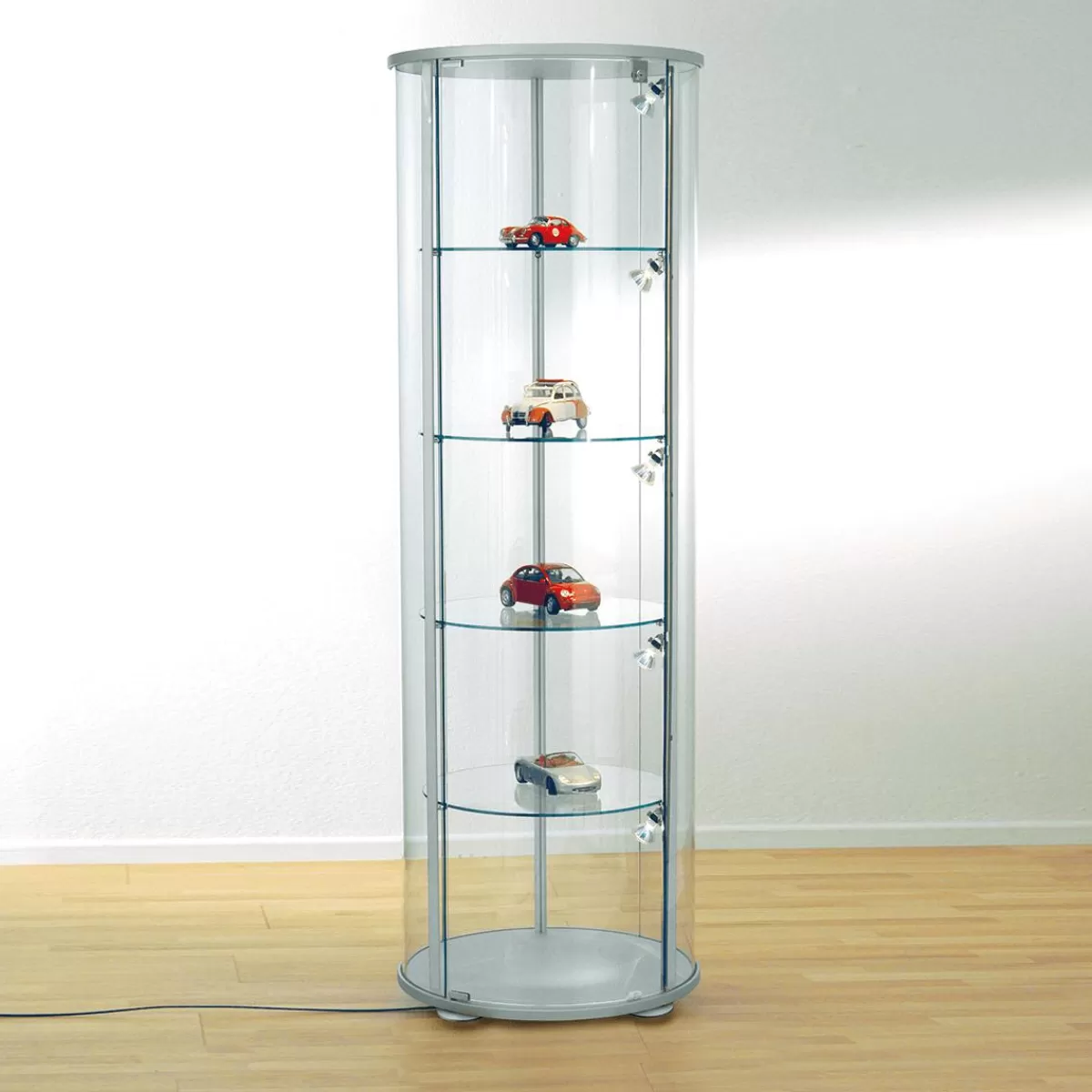 DecoWoerner Round Showcase, Height 180 Cm