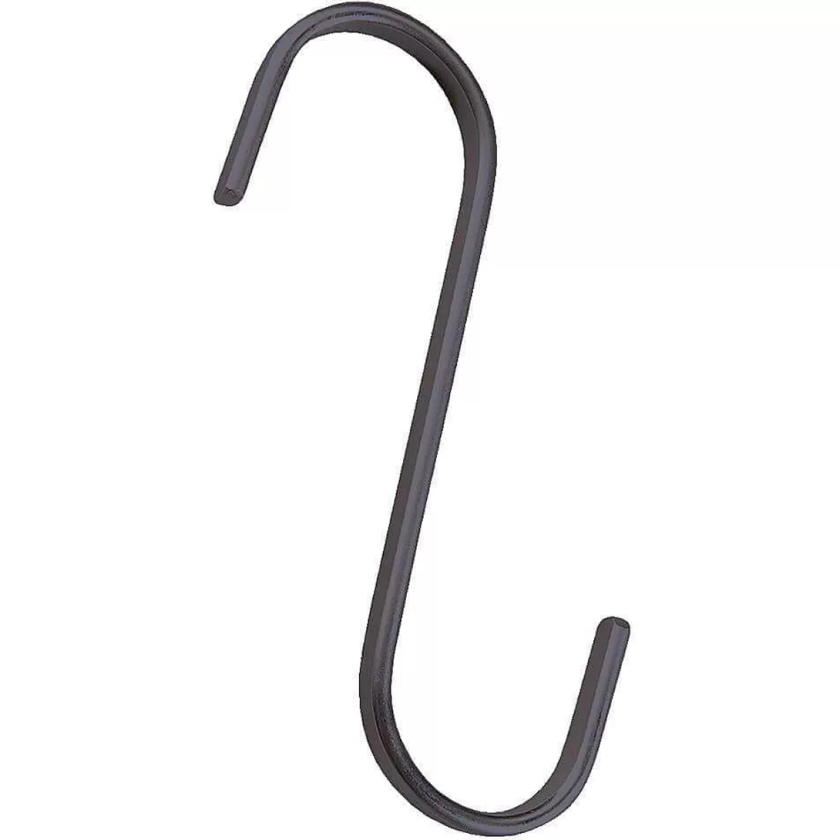 DecoWoerner S Hook, Length 12 Cm, Anthracite Matt Clothes Hanger