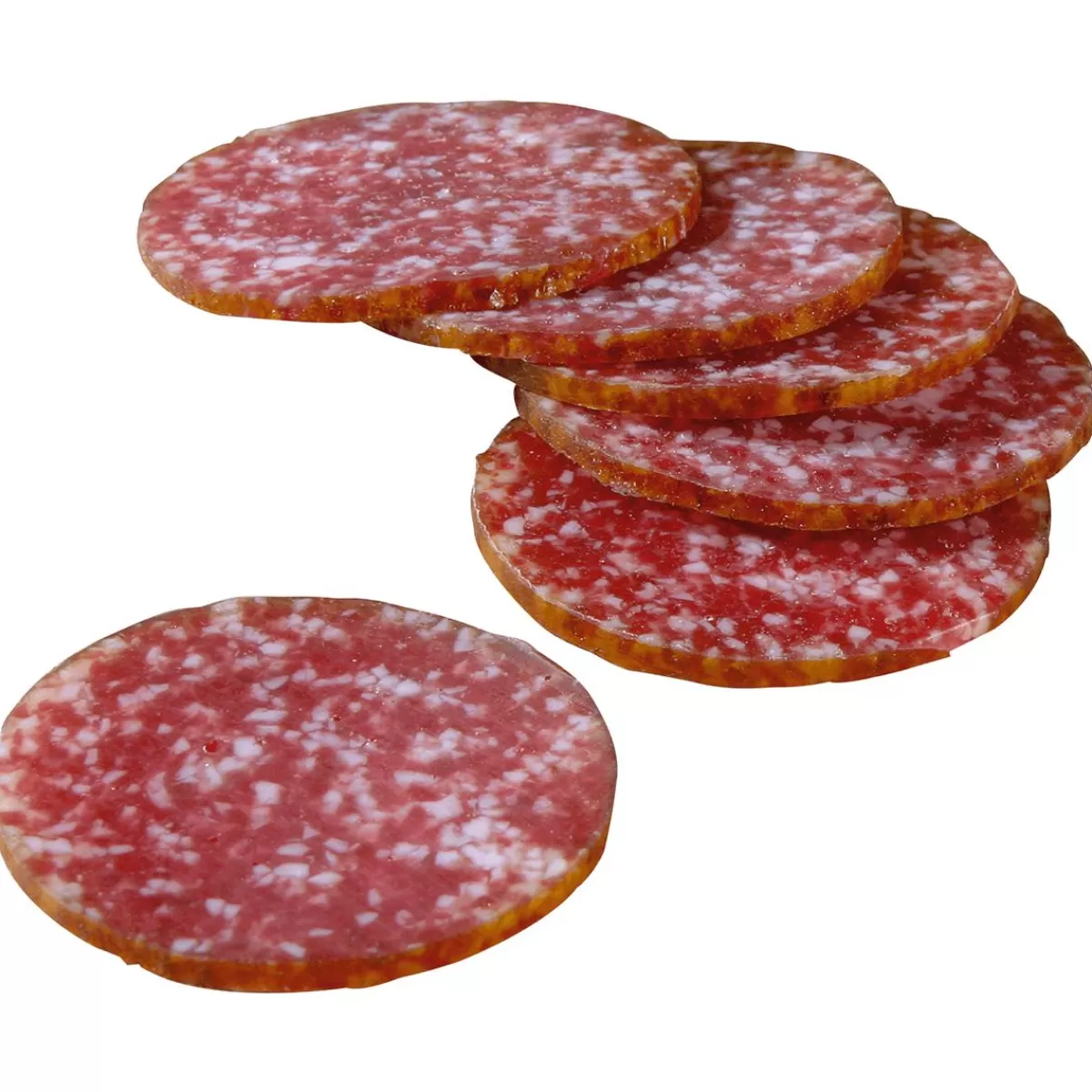 DecoWoerner Salami Cold Cuts Food Dummy, Package 3 Pieces