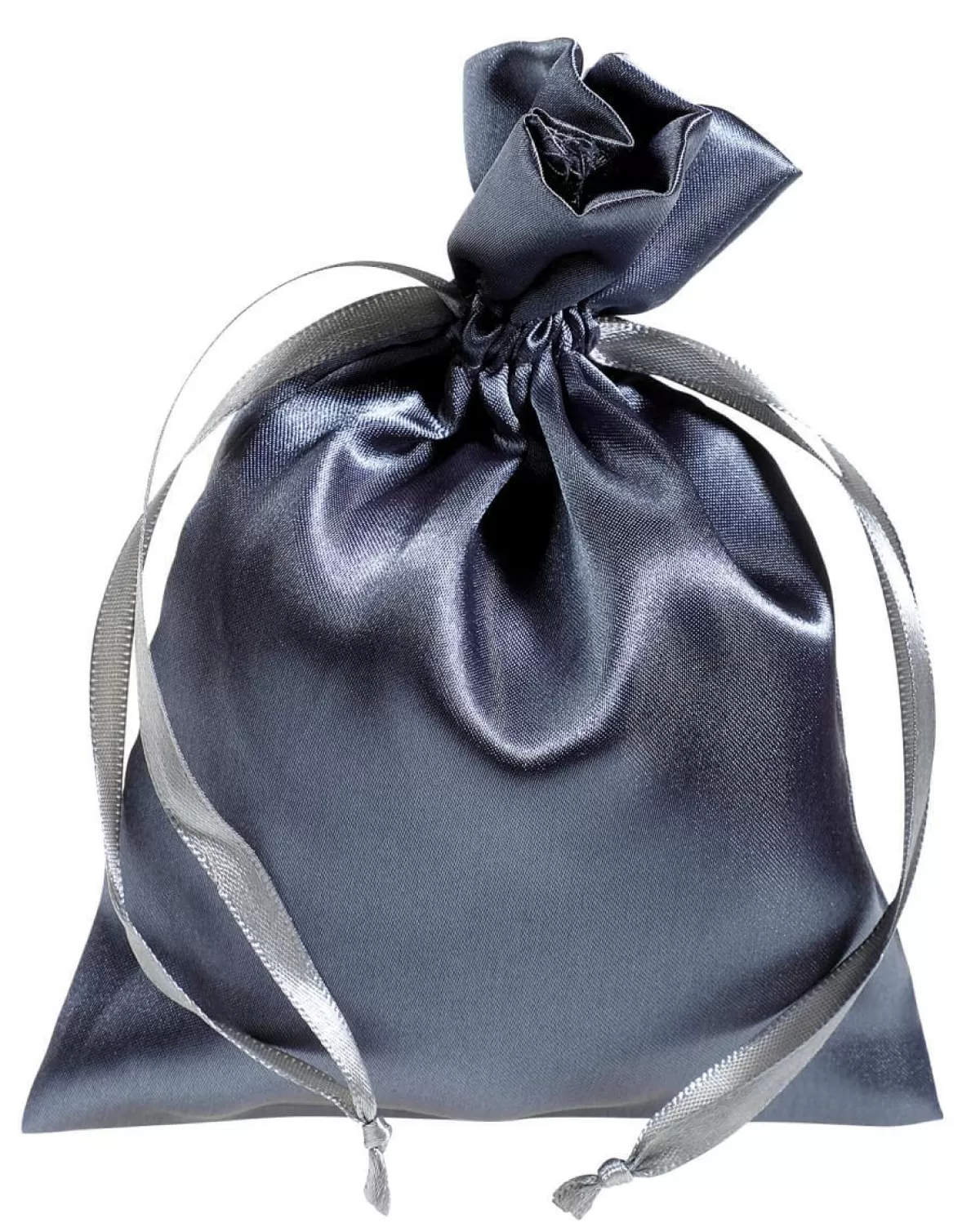 DecoWoerner Satin Bags 18 Cm, 30 Pieces, Anthracite