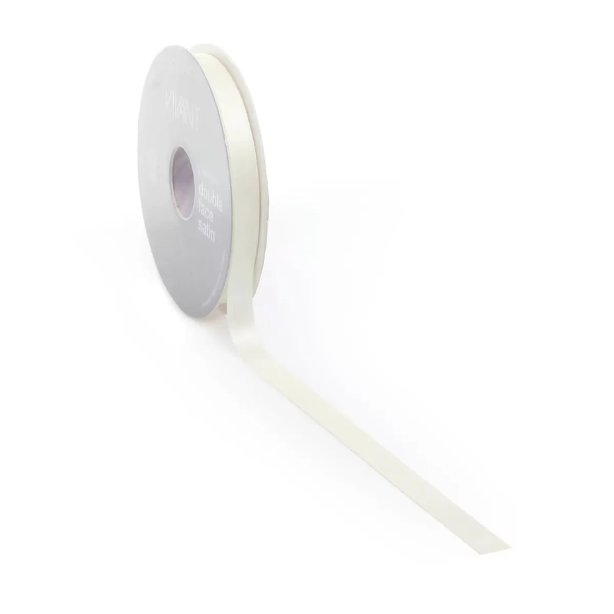 DecoWoerner Satin Ribbon, 10 Mm X 25m Cream