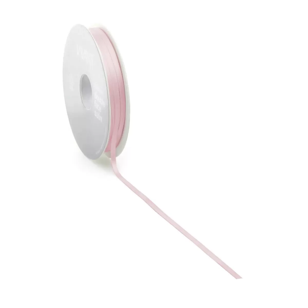 DecoWoerner Satin Ribbon 3mm X 50m Rose