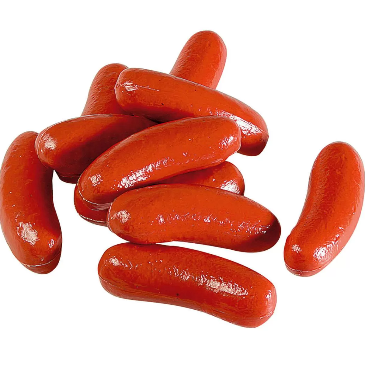 DecoWoerner Sausage Food Dummy, Package 10 Pieces