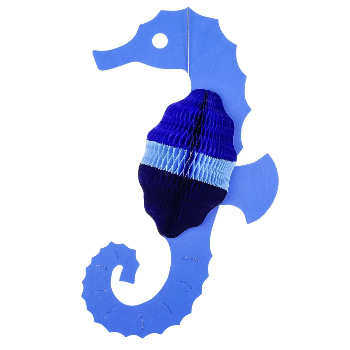 DecoWoerner Seahorse Made Of Flame Retardant Honeycomb Paper And Cardboard 54 Cm