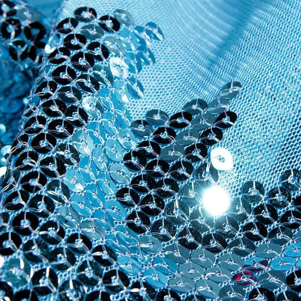 DecoWoerner Sequins Fabric , Width 145 Cm