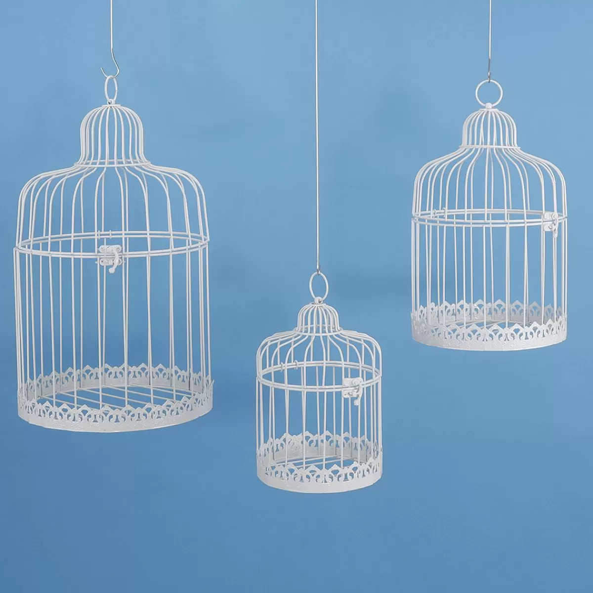 DecoWoerner Set Of 3 Vintage Cages 41 Cm