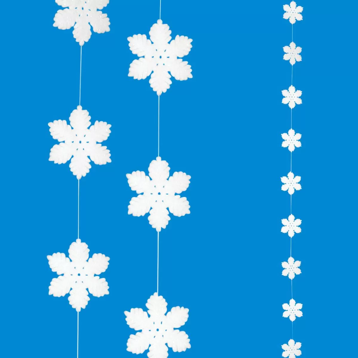 DecoWoerner Snowflake Garland, 180 Cm Long