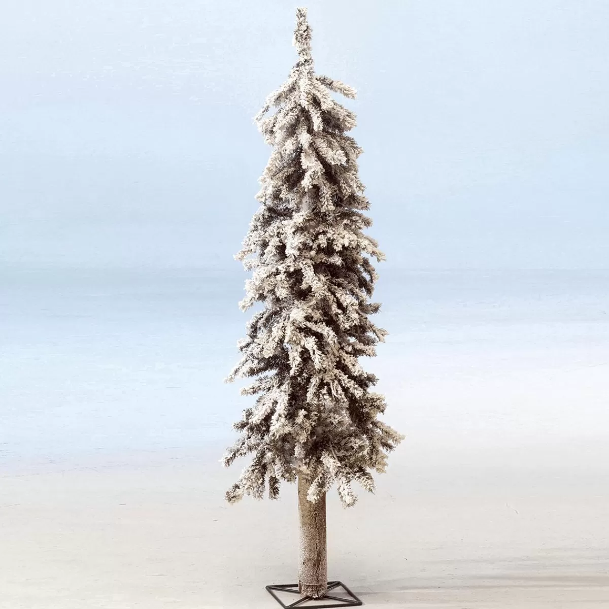 DecoWoerner Snowy Artificial Fir Tree Alpine Fir 90 Cm