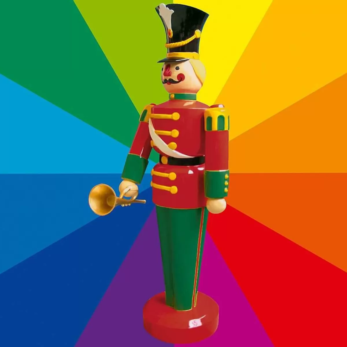 DecoWoerner Soldier Figure With Trumpet 185 Cm