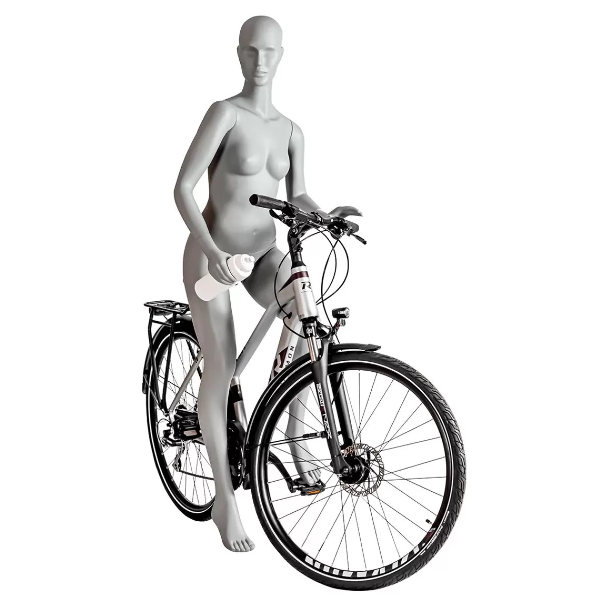 DecoWoerner Sport Mannequin Lady Cyclist, Walker - Left Leg Raised & Left Arms Bent