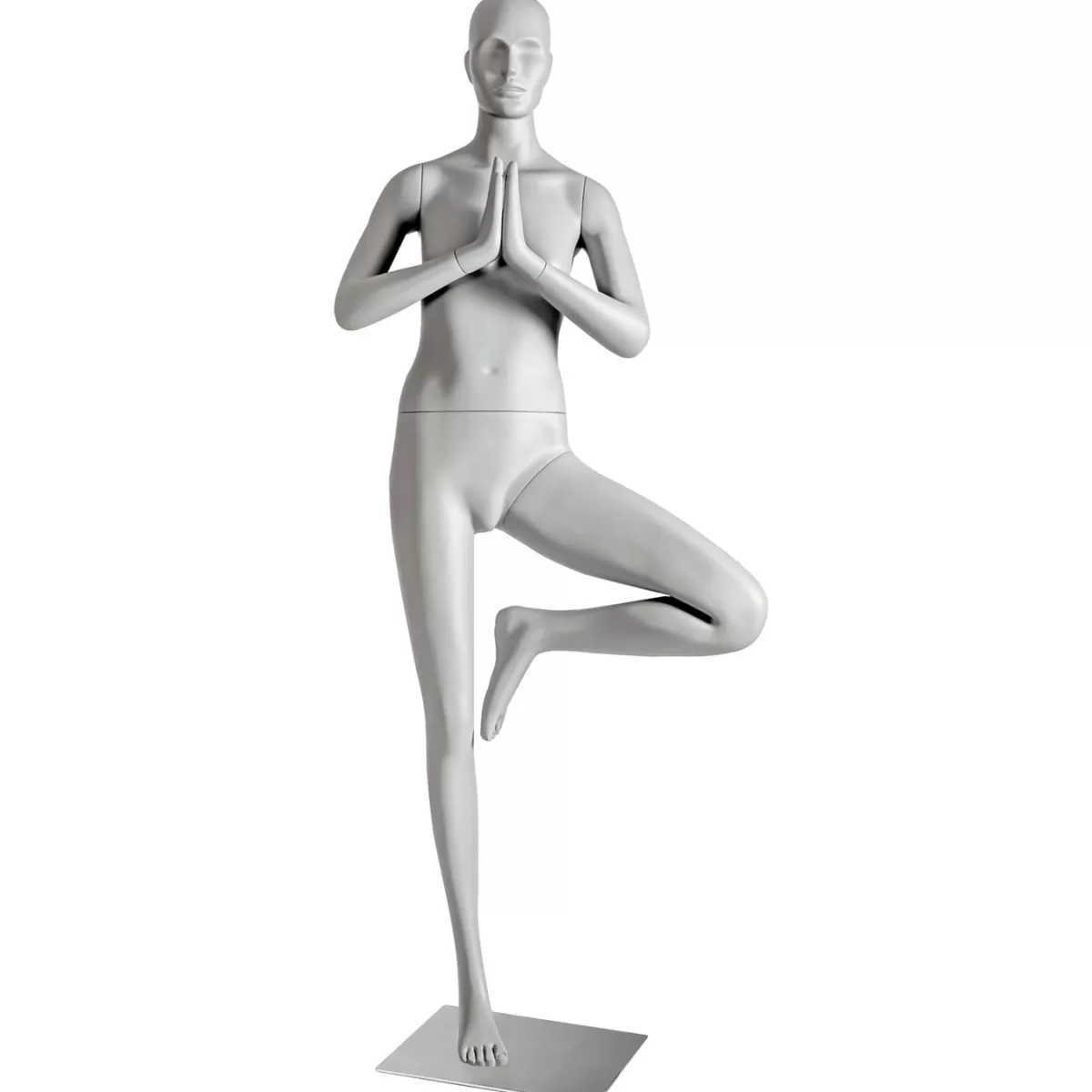 DecoWoerner Sport Mannequin Lady Yoga Tree Pose - Left Leg Raised