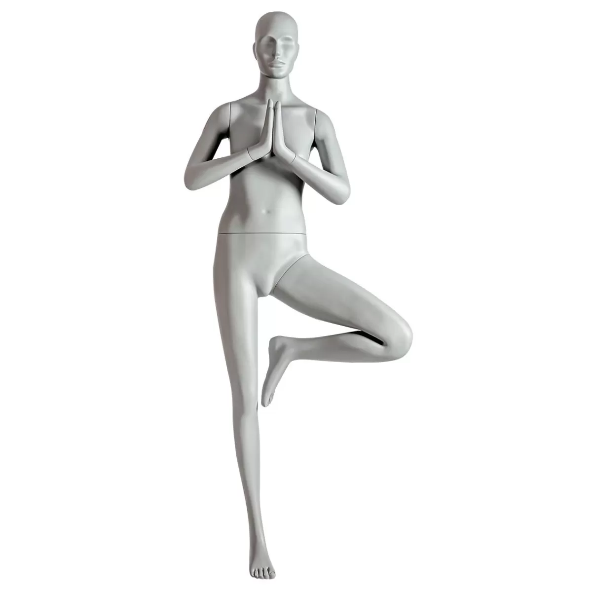 DecoWoerner Sport Mannequin Lady Yoga Tree Pose - Left Leg Raised