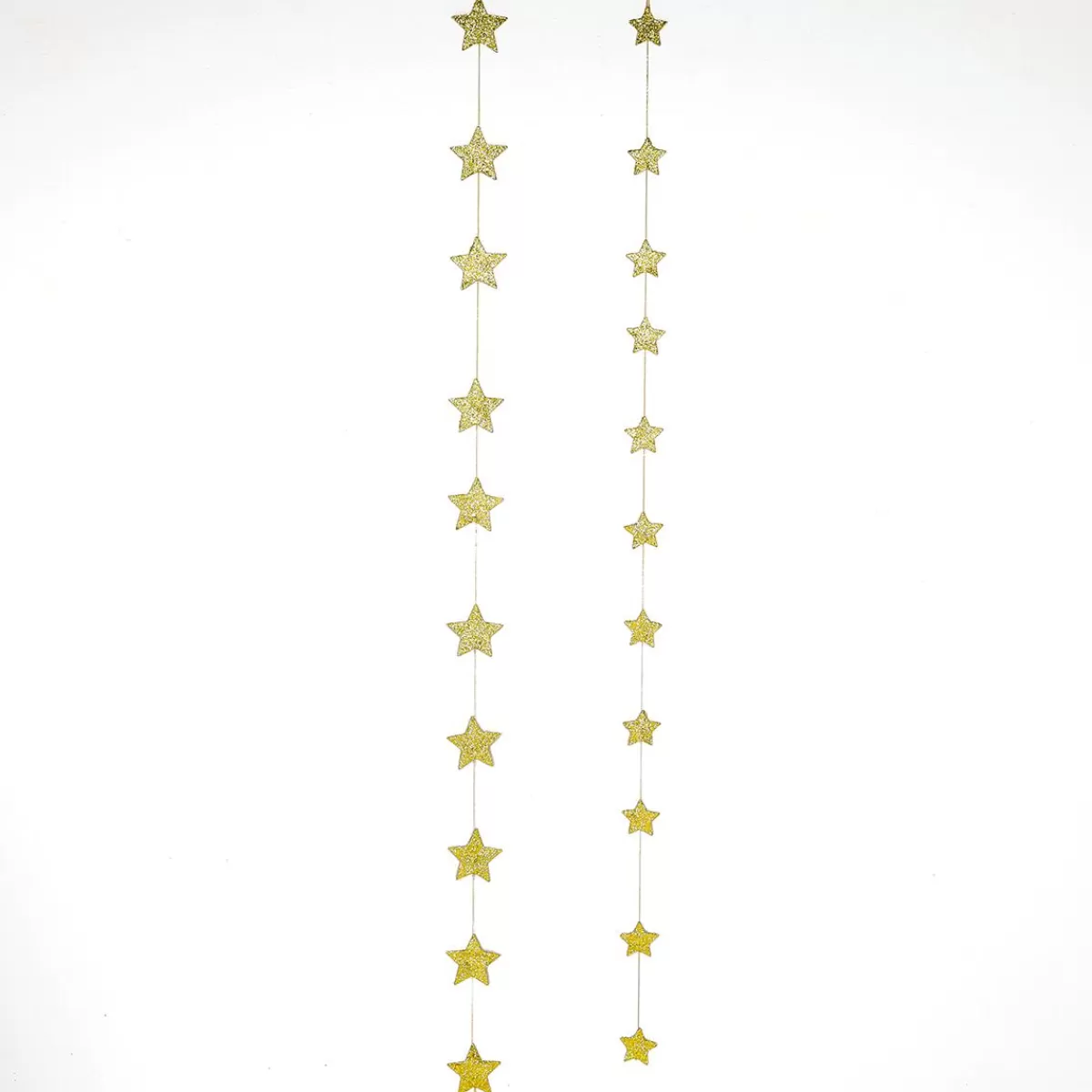 DecoWoerner Star Garland Set 2D, Gold, 2 Pcs.