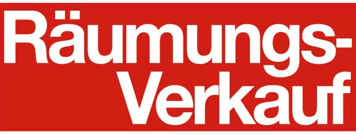 DecoWoerner Sticker "Räumungs-Verkauf" (End Sale)