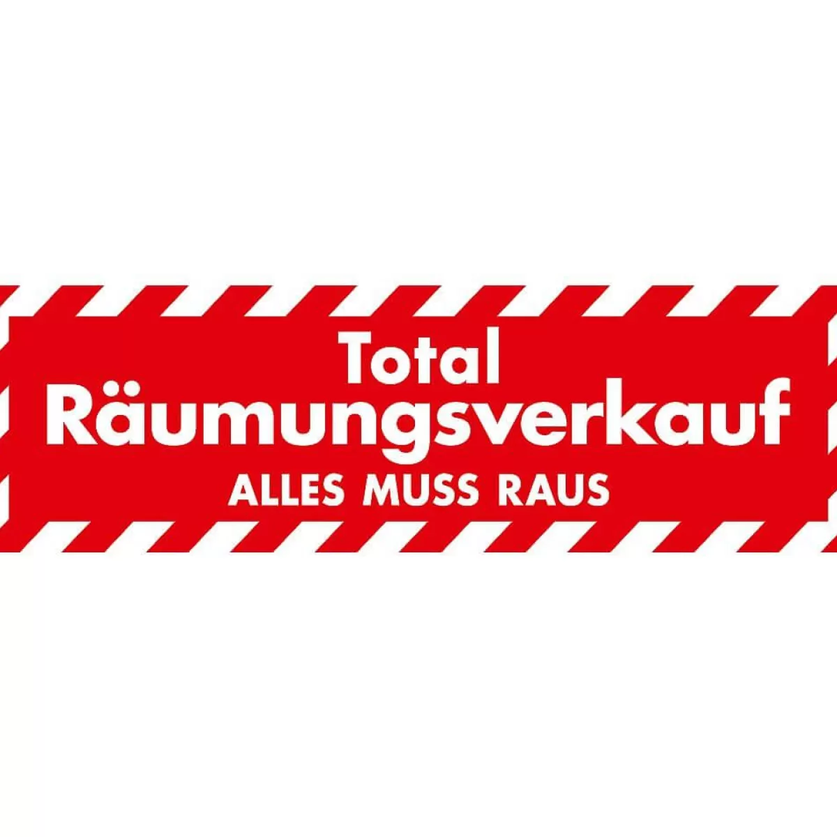 DecoWoerner Sticker "Total Räumungsverkauf" (Total Clearance Sale), 99 X 30 Cm