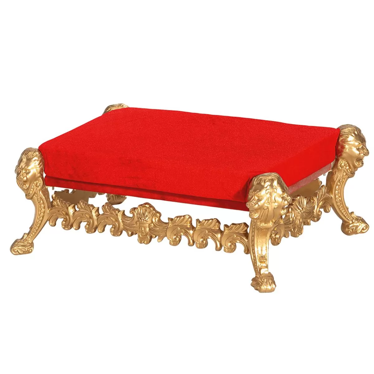 DecoWoerner Stool "Baroque", Red-gold