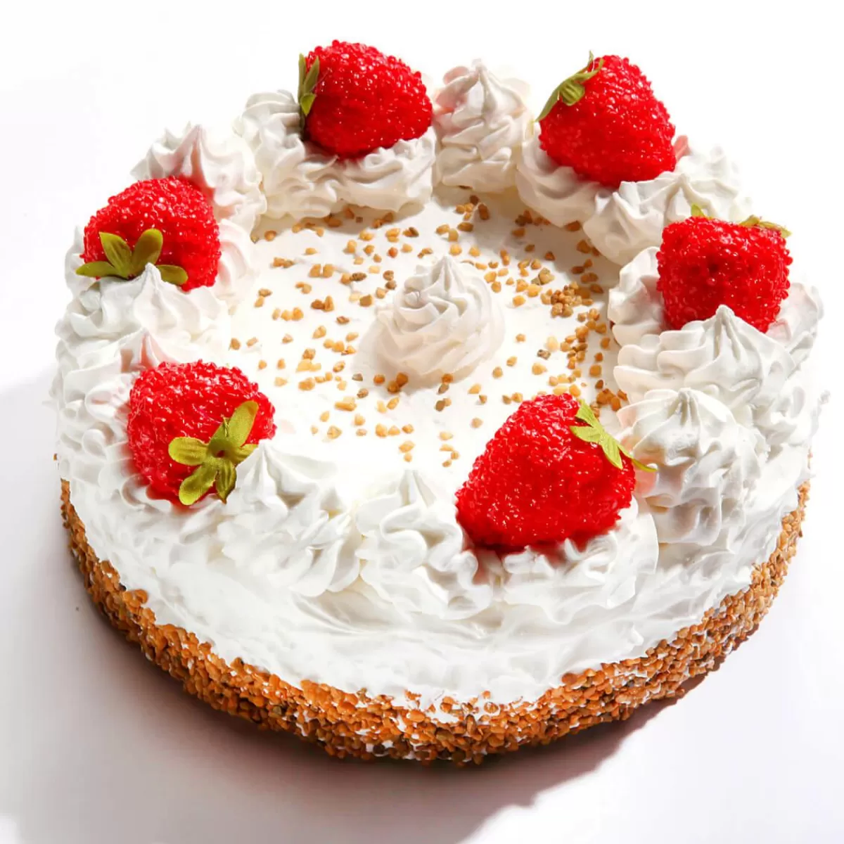 DecoWoerner Strawberry Cream Cake Food Replica 20 Cm Ø