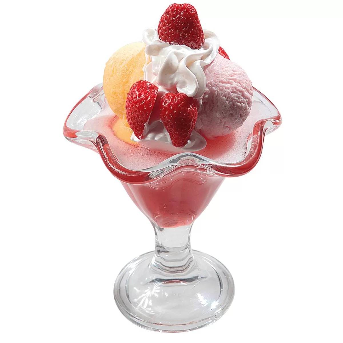 DecoWoerner Strawberry Sundae Food Replica 21 Cm