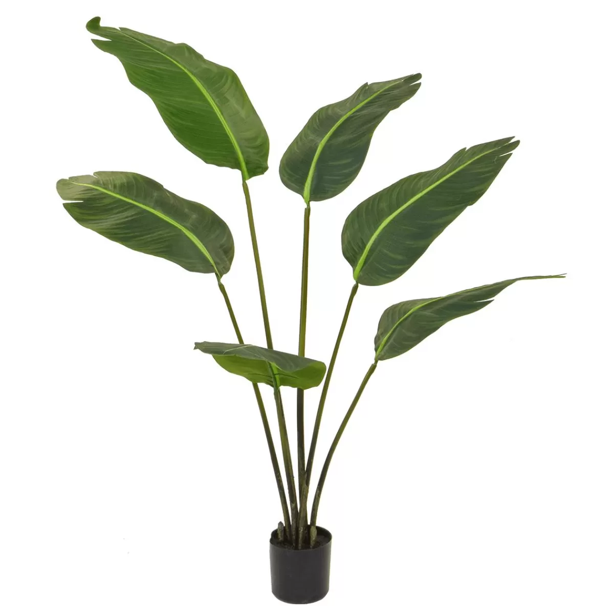 DecoWoerner Strelizia Artificial Plant In Pot Flame Retardant 120 Cm