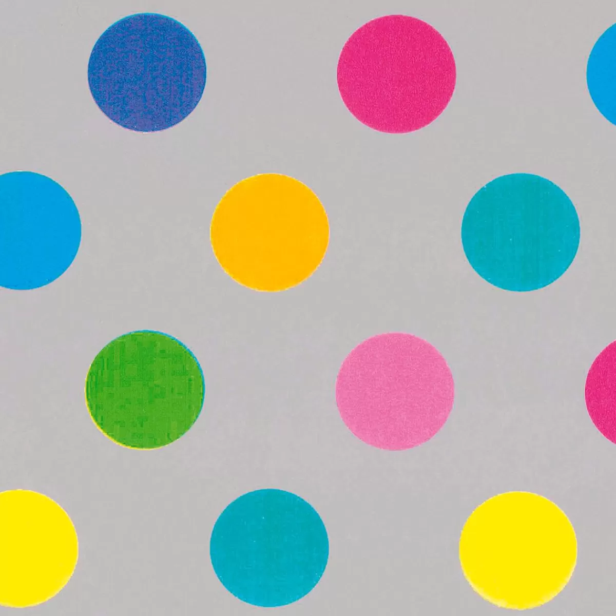 DecoWoerner Sustainable, Wrapping Paper With Colourful Dots - 50 M Gift Wrapping Paper Roll