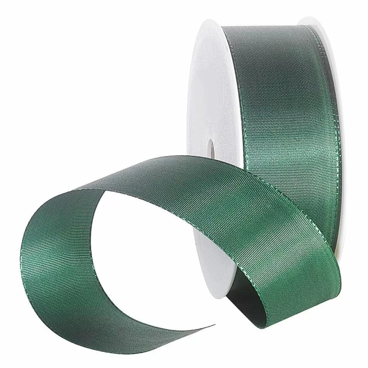 DecoWoerner Taffeta Ribbon With Selvedge 40 Mm, 50 M, Dark