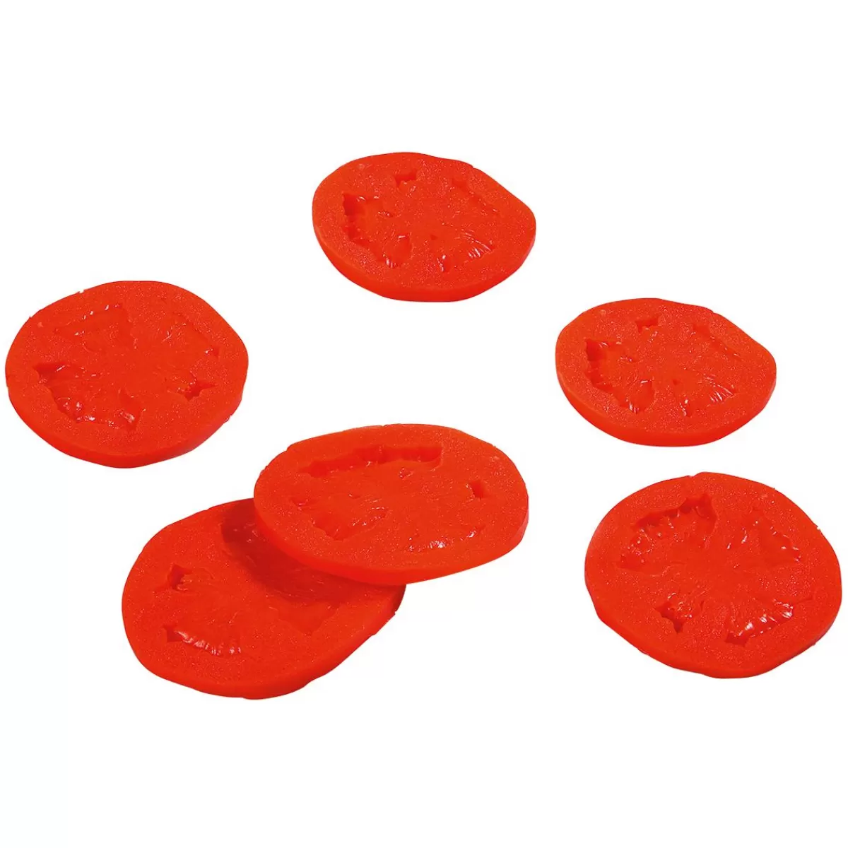 DecoWoerner Tomato Slice Food Replica, 6 Pcs