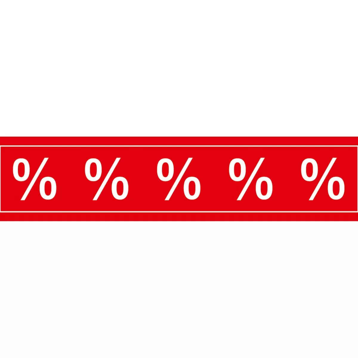 DecoWoerner Transparent Sticker "percentage Sign"