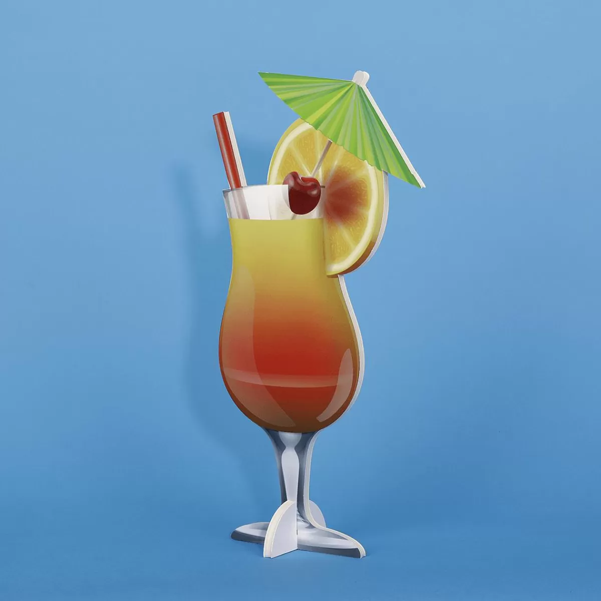 DecoWoerner Tropical Cocktail Display 50 Cm