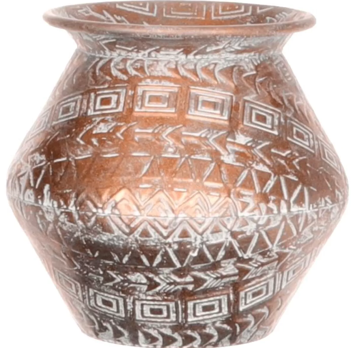 DecoWoerner Vase Copper Round 22,8 Cm