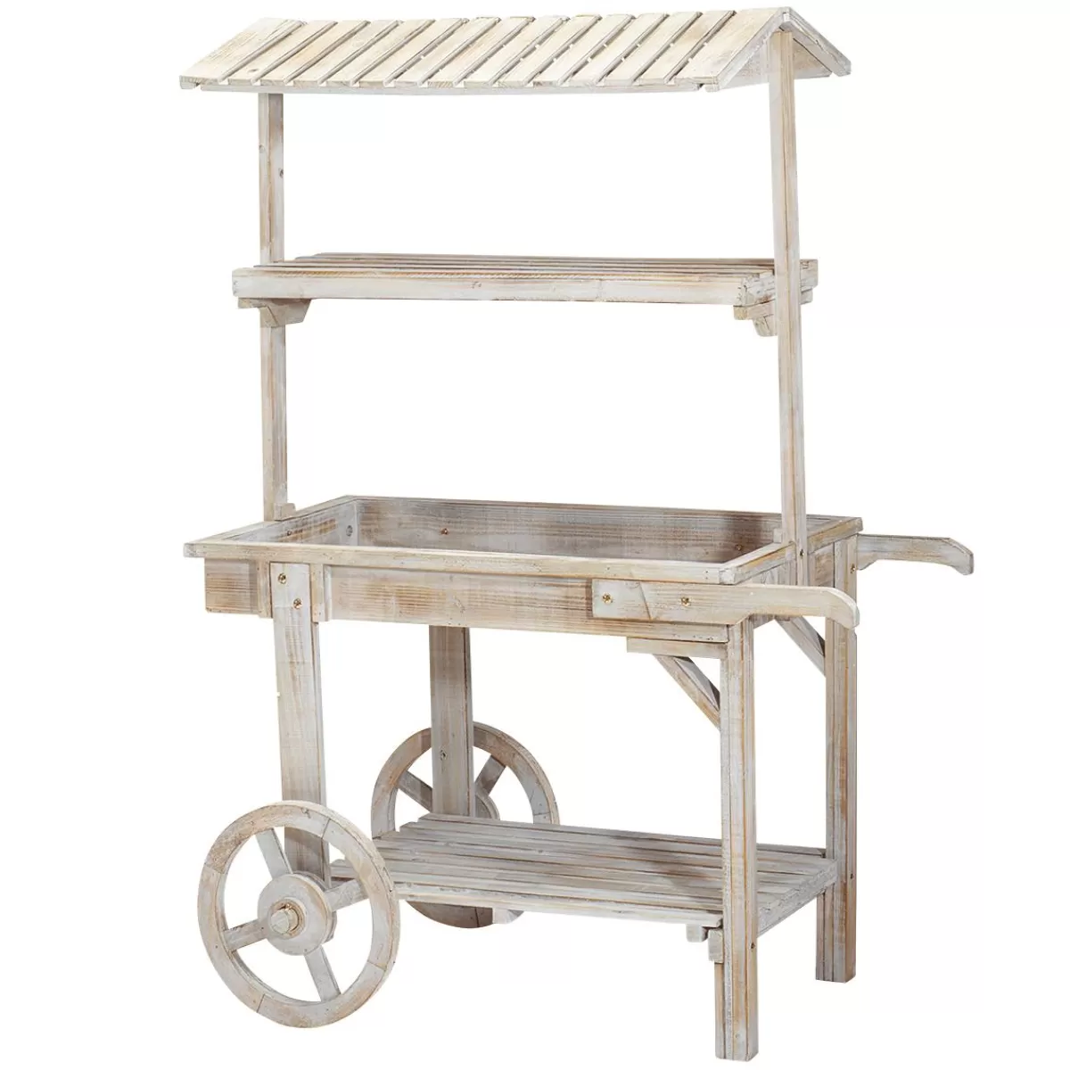 DecoWoerner Vintage Wagon, Height 130 Cm