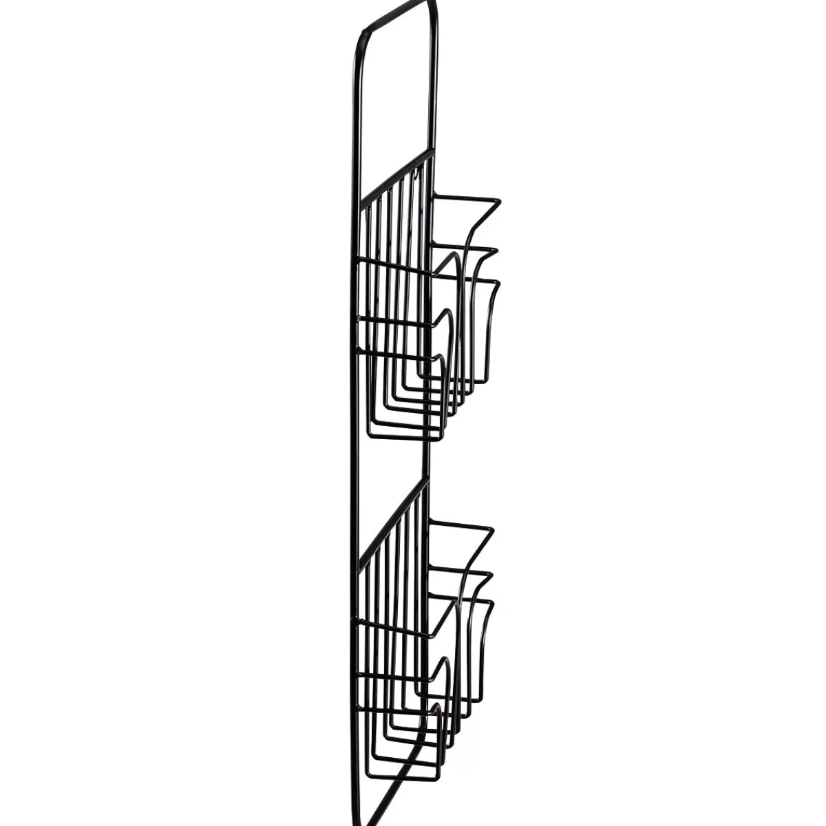 DecoWoerner Wall Brochure Holder, 2 Compartments, Length 73 Cm