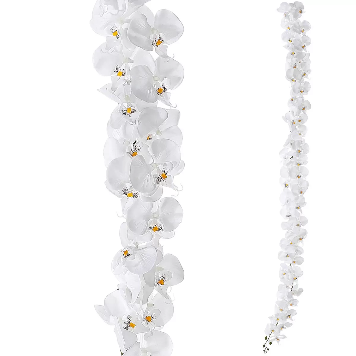 DecoWoerner Artificial Orchid Garland 175 Cm