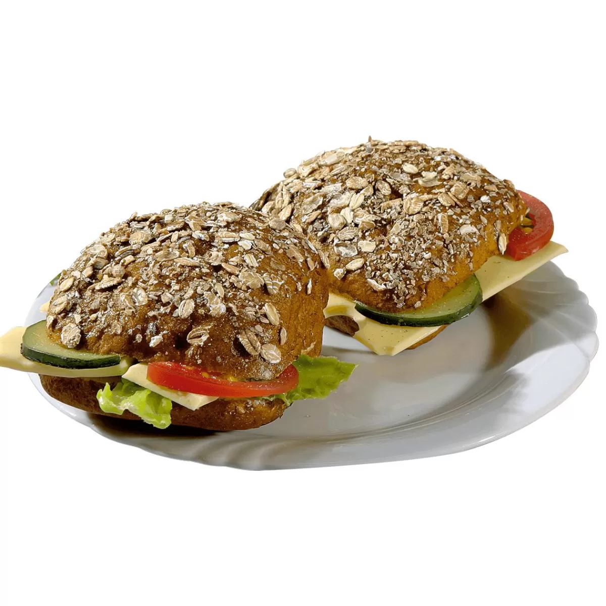 DecoWoerner Wholemeal Cheese & Salad Roll Food Dummy