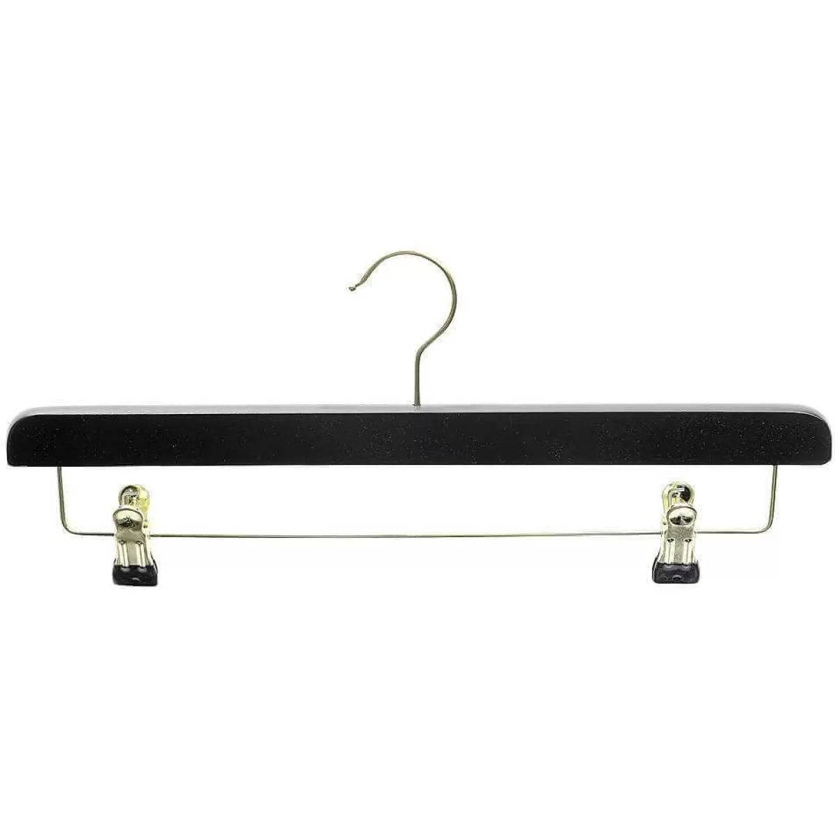 DecoWoerner Wooden Clamp Hanger ,/brass, 40 Cm