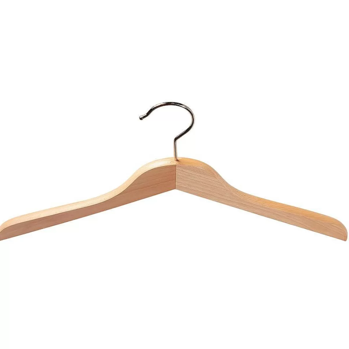 DecoWoerner Wooden Clothes Hanger, Straight 45 Cm, 1 Box A´ 50 Pcs