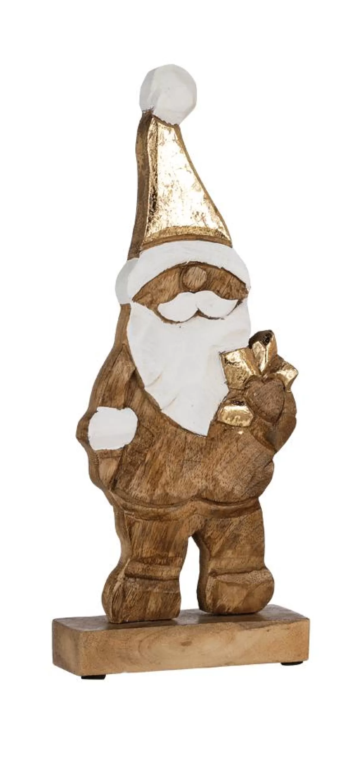 DecoWoerner Wooden Display "Santa Claus" 32 Cm High