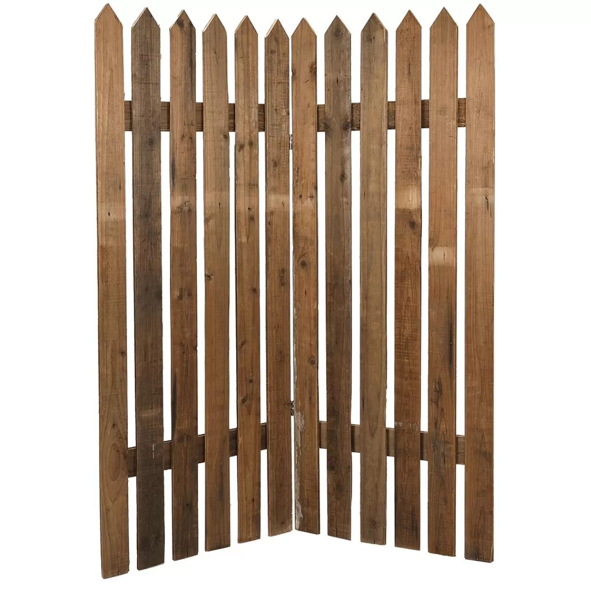 DecoWoerner Wooden Picket Fence Screen 120x150 Cm