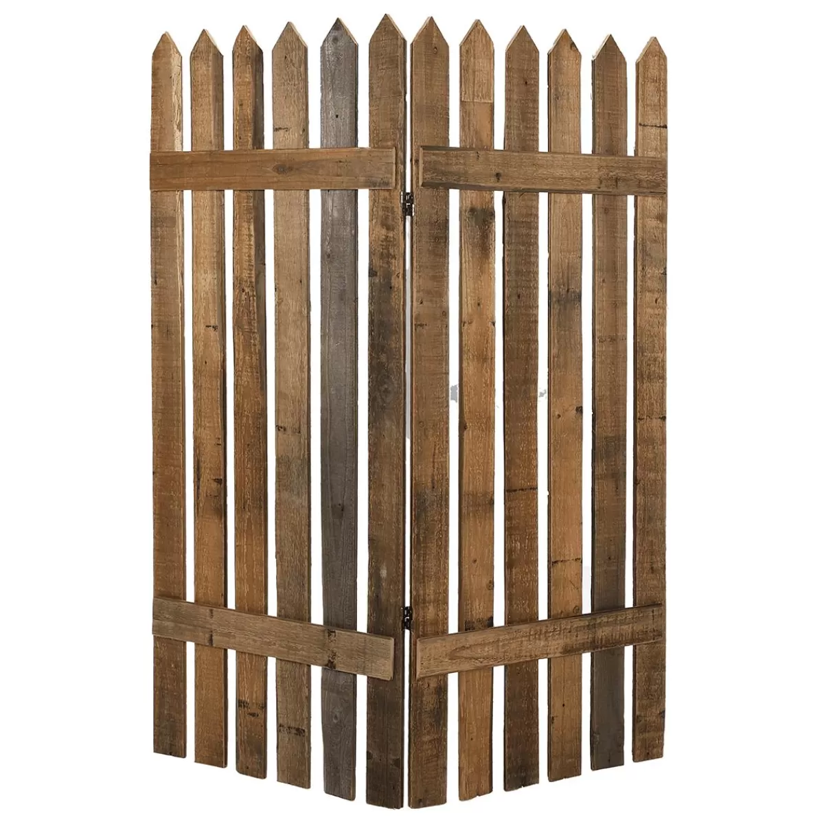 DecoWoerner Wooden Picket Fence Screen 120x150 Cm