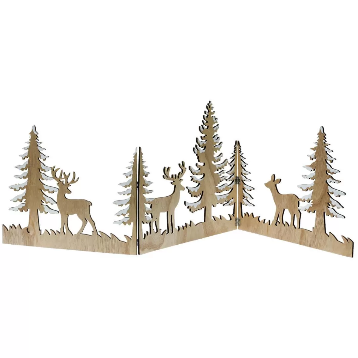 DecoWoerner Wooden Stand "Forest Magic" 90 Cm