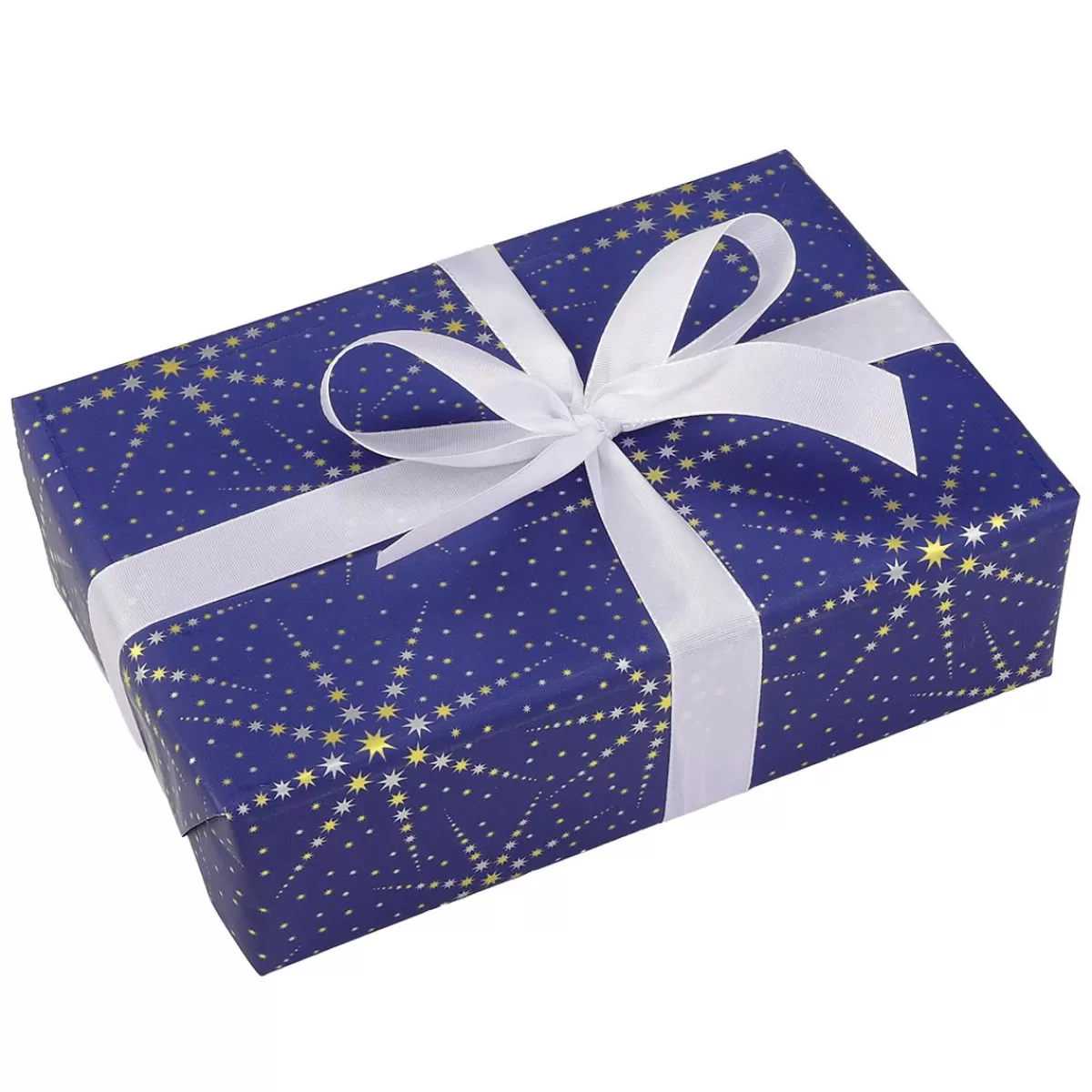 DecoWoerner Wrapping Paper Stars / Gold / Silver