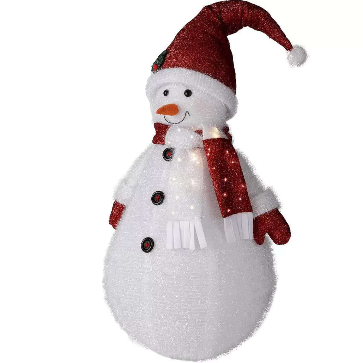 DecoWoerner XL Snowman Made Of Polyester 120 Cm