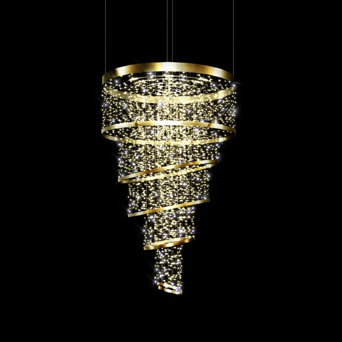 DecoWoerner XXL Deco Light Object Chandelier 200 Cm