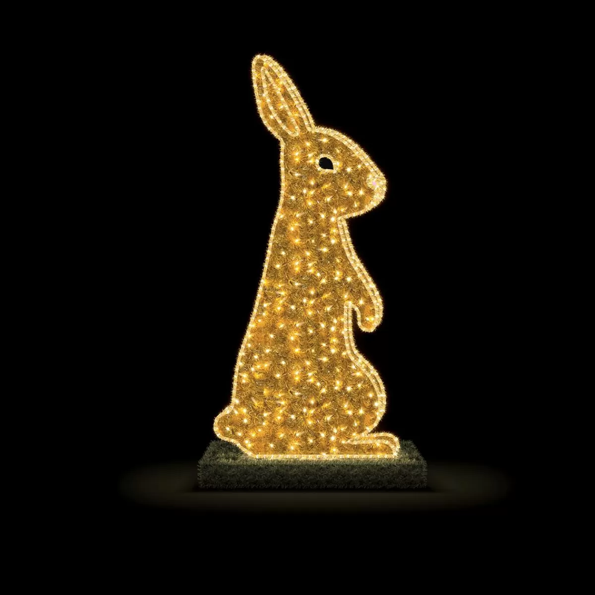 DecoWoerner XXL LED Bunny On Two Paws For Outside 185 Cm