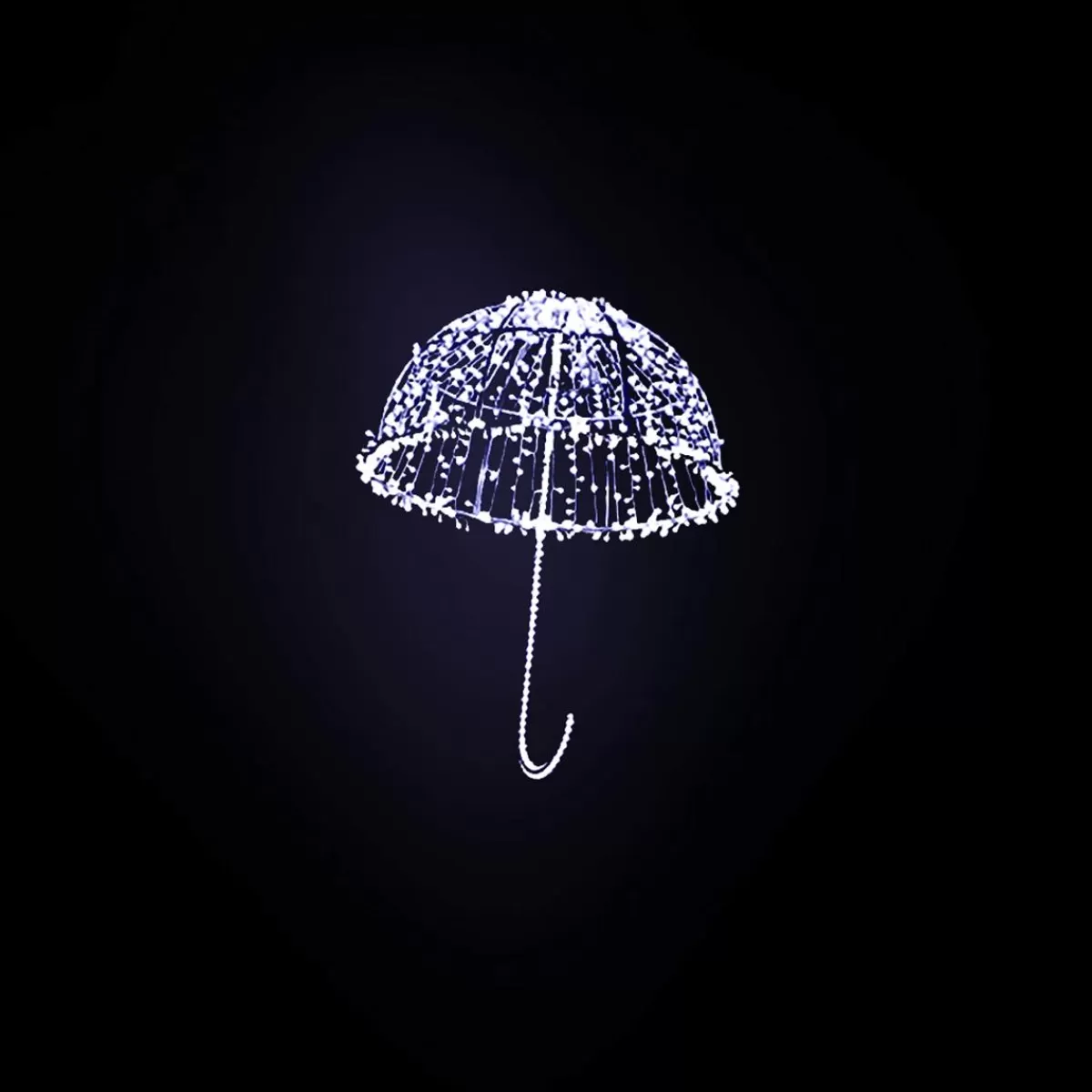 DecoWoerner XXL Light Object LED Umbrella 150 Cm