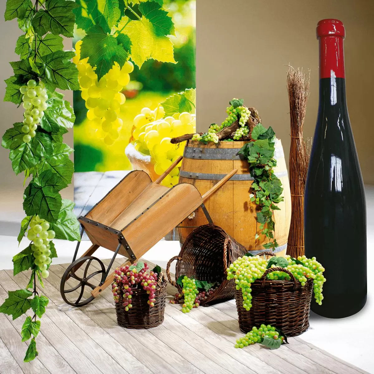 DecoWoerner XXL Wine Bottle Replica Height 170 Cm